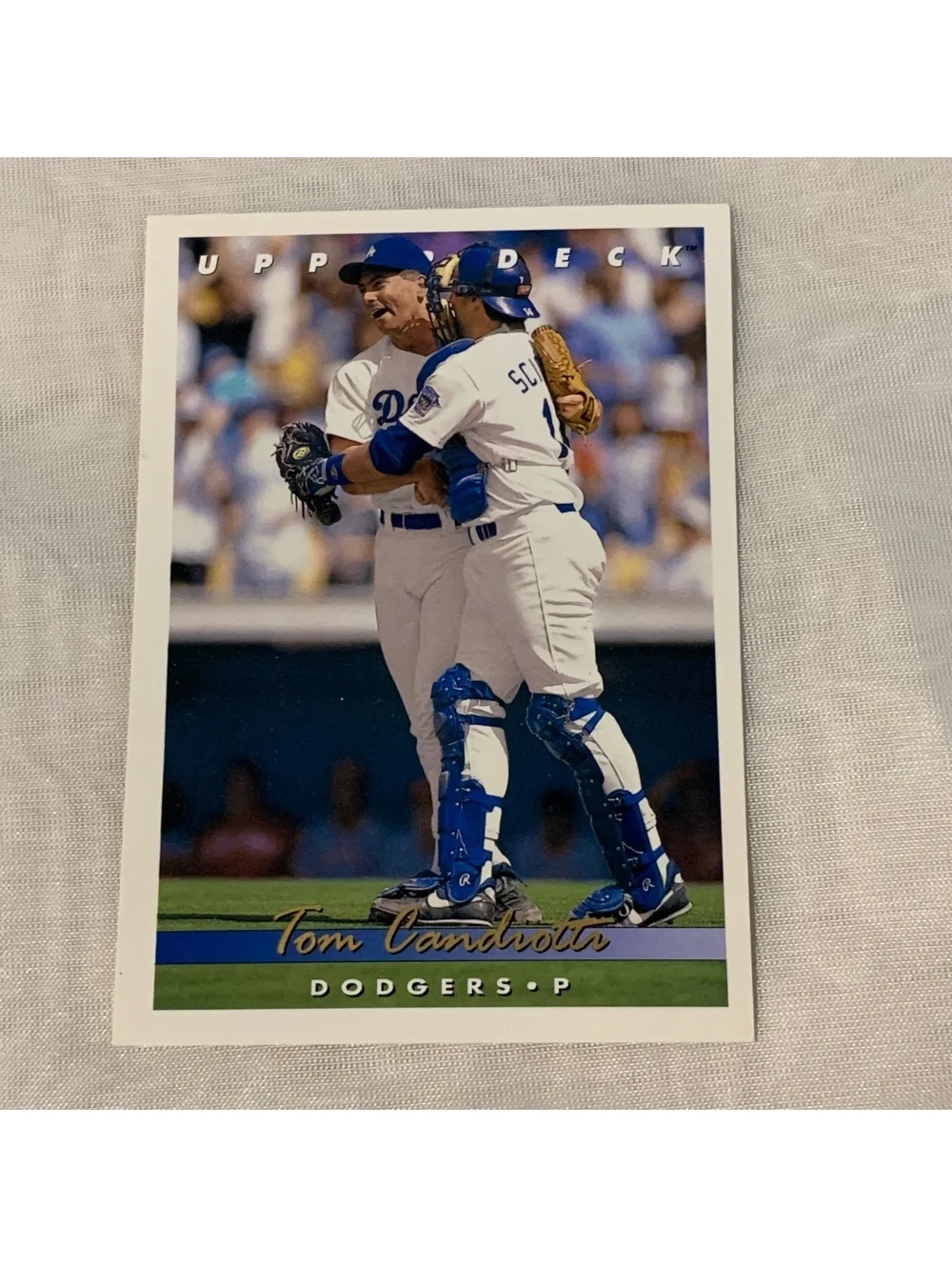 1993 Upper Deck Baseball Card #98 Tom Candiotti Los Angeles Dodgers Base